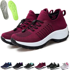 Comfort Wear Orthowear Shoes for Women, Comfortwear Ortho Stretch Cushion Shoes, Air Cushion Orthopedic Walking Nurse Sneakers Wide Width Fit with Insoles