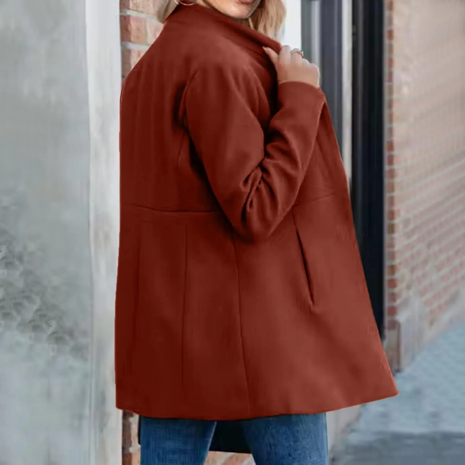 cooki Fall Jackets for Women 2023 Women's Trench Coat Double-Breasted Classic Lapel Overcoat Waterproof Coat Classic Jackets