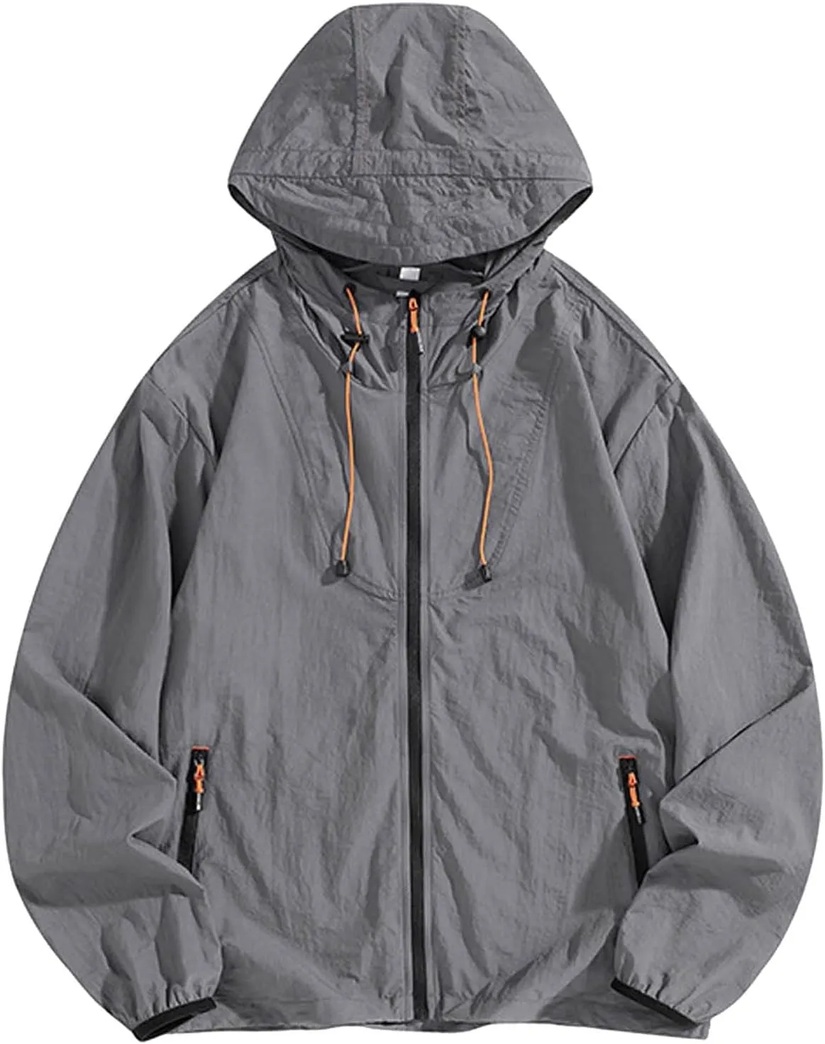 cooki Rain Coat Women with Hood Waterproof Windbreaker Lightweight Raincoats Travel Rain Jacket Fall Hooded Trench Coat