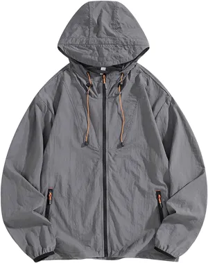 cooki Rain Coat Women with Hood Waterproof Windbreaker Lightweight Raincoats Travel Rain Jacket Fall Hooded Trench Coat