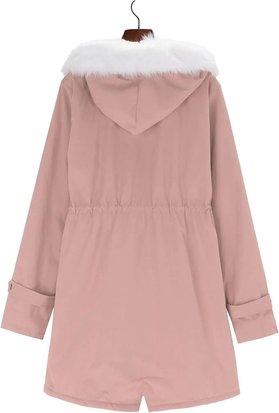 cooki Winter Coats for Women 2023 Warm Sherpa Fleece Lined Distressed Jackets Hooded Parka Faux Suede Peacoat Outerwear