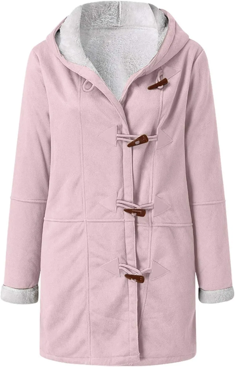 cooki Womens Coats Winter Fleece Lined Coats Sherpa Jackets Fuzzy Fleece Coats Oversized Long Thicken Vintage Warm Outerwear