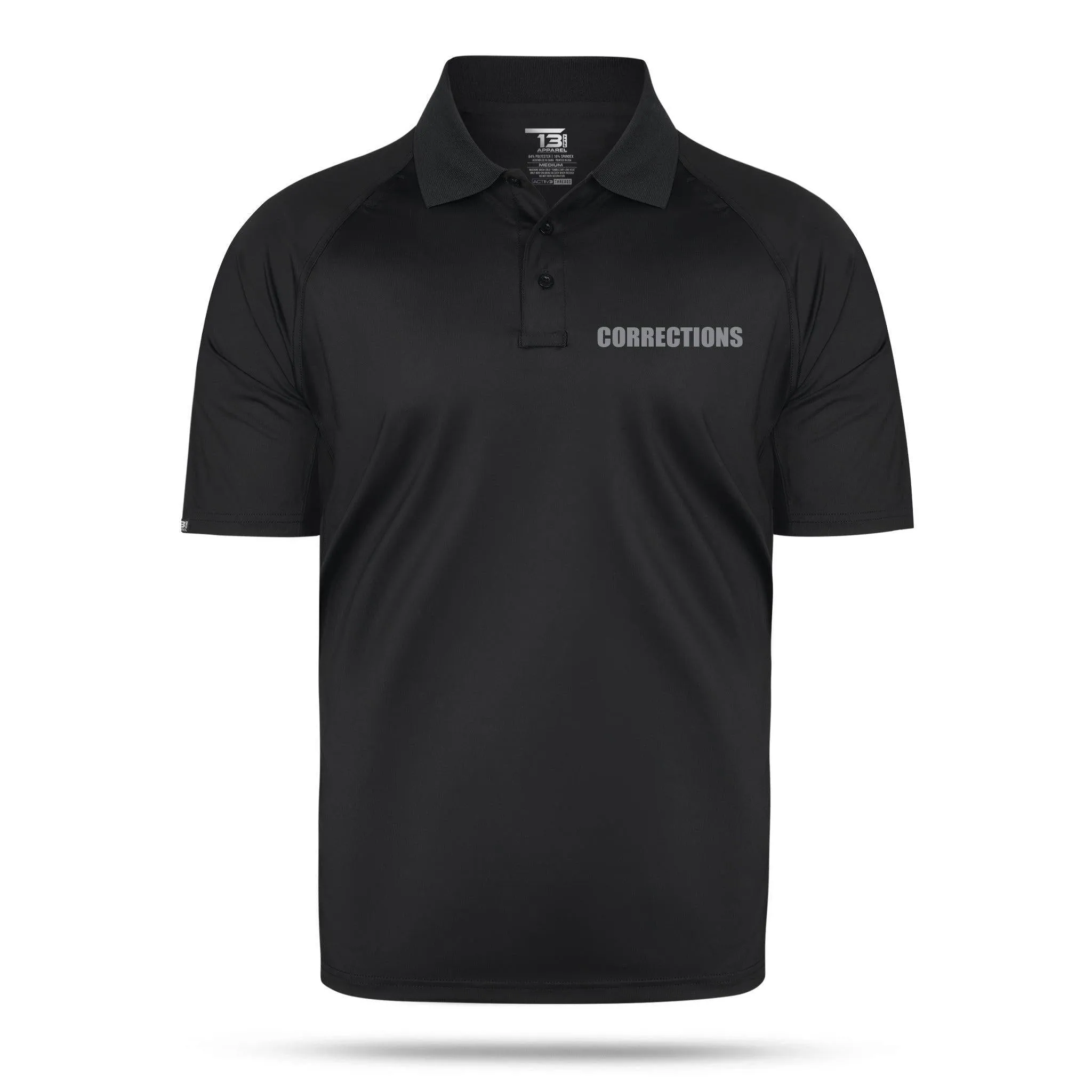 [CORRECTIONS] Reflective Performance Polo [BLK/REF]