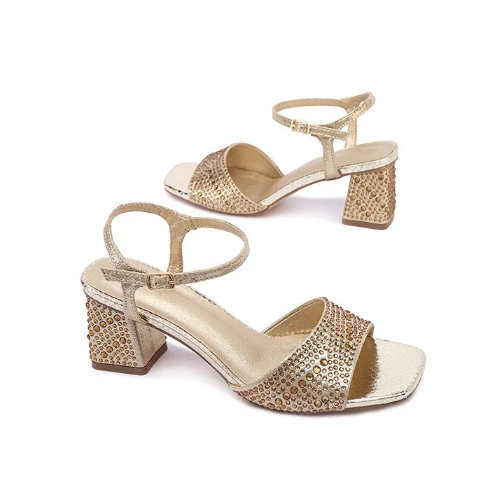 Crystal Metallic Heel UBF 01