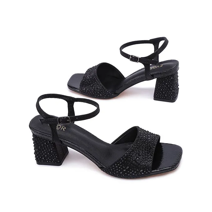 Crystal Metallic Heel UBF 01