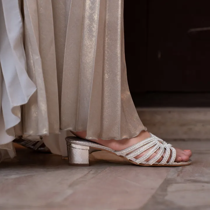 Crystal Pointed Mule HL 235
