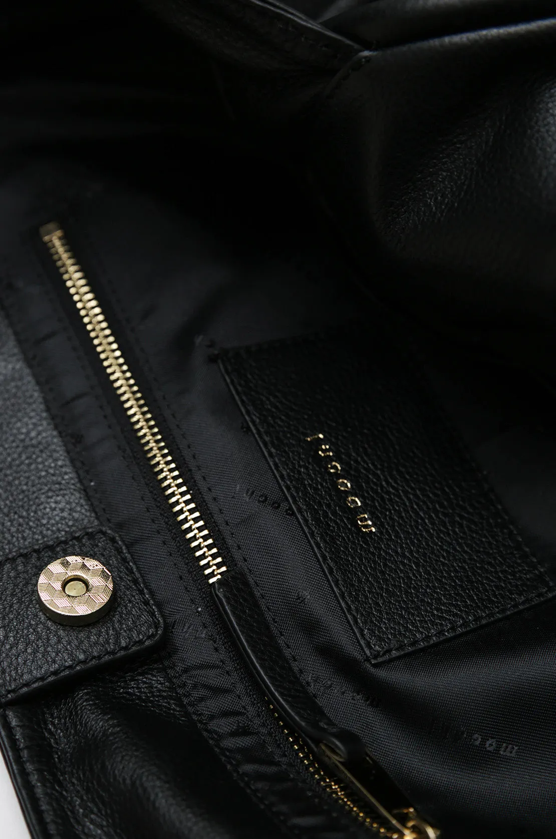 deduce tote bag / black|gold