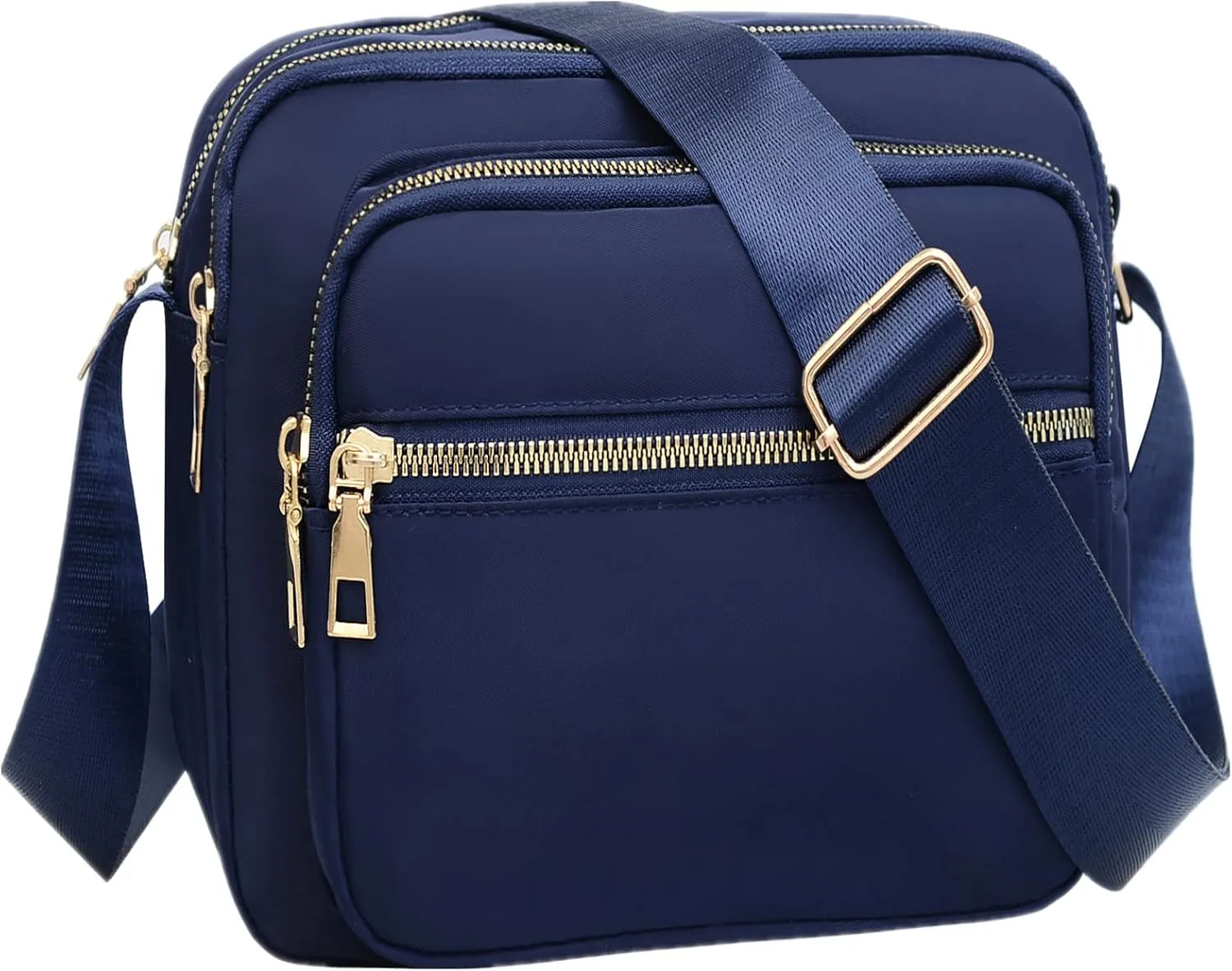 DIHKLCIO Nylon Crossbody Bags for Women Purses and Handbags Women's Casual Messenger Bag Waterproof Black Crossbody Purse