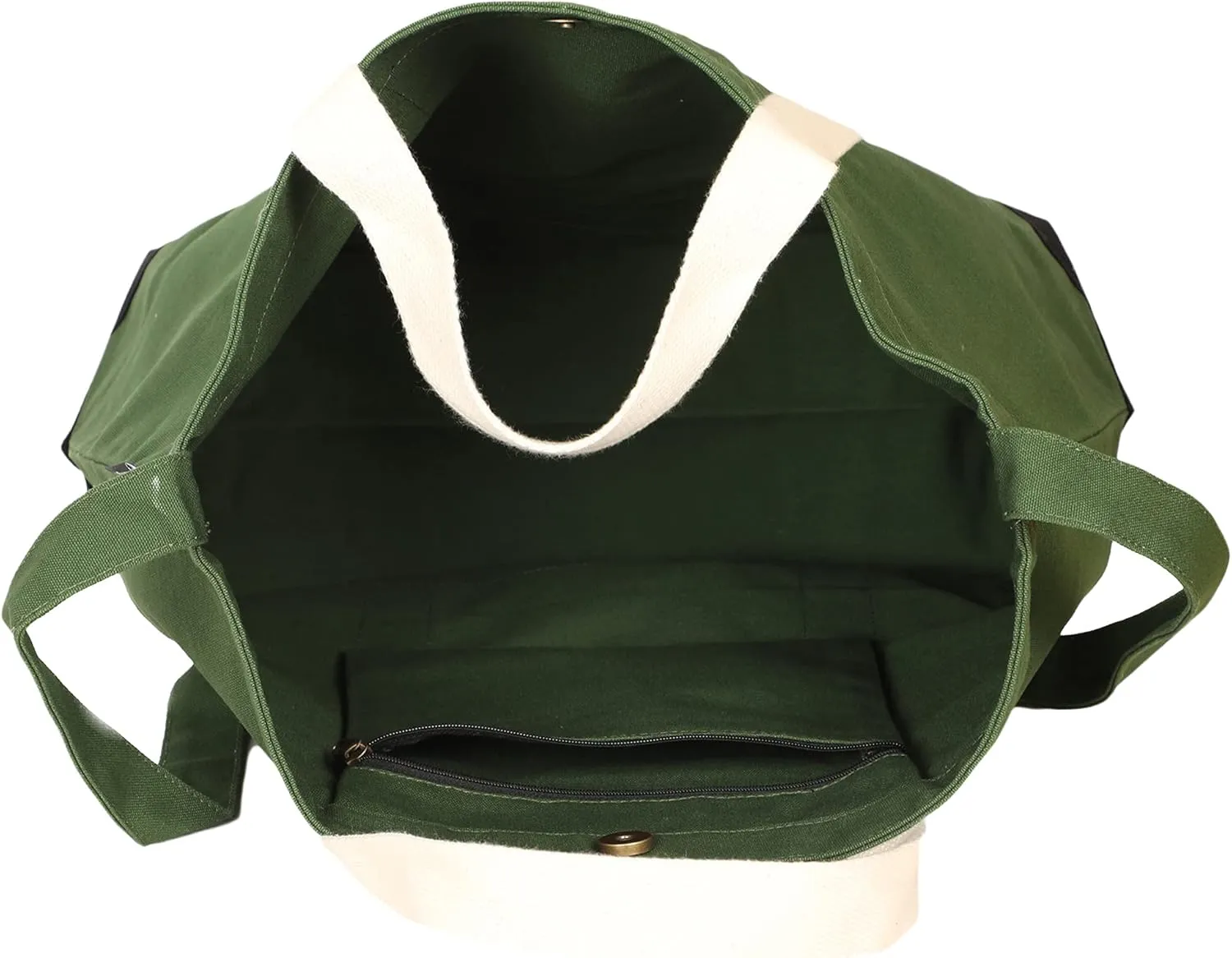 Eco Right Extra Large Canvas Tote Bag for Shopping & Work, Beach Bag with Adjustable Crossbody Handles