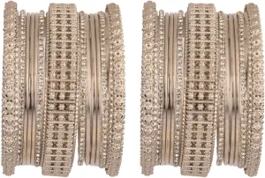Efulgenz Indian Oxidized Bangle Bracelet Set for Women Bohoemian Jewelry Antique Bracelet Set CZ Crystal Bracelet Bangle Set Fashion Statement Jewelry for Women