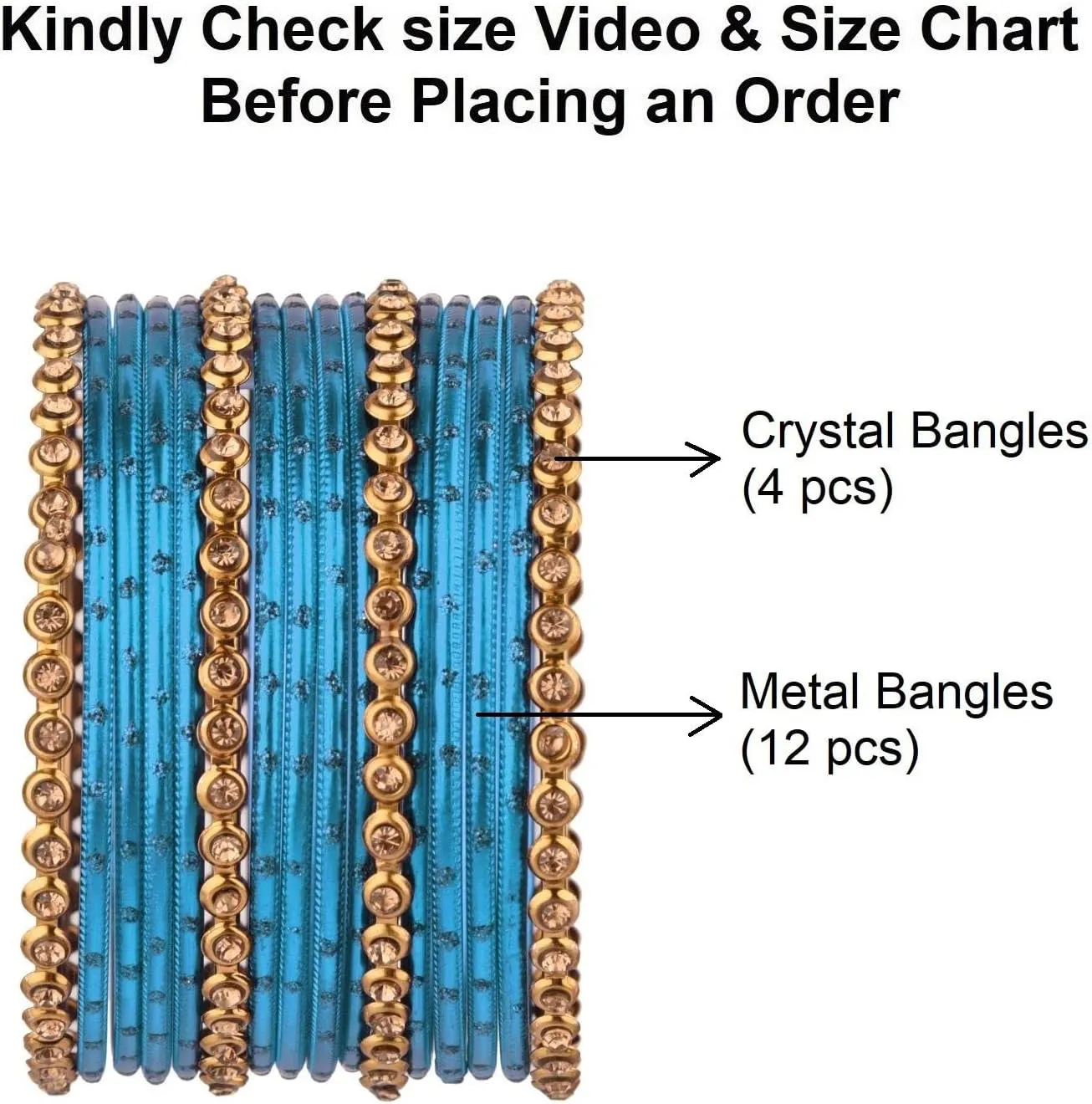 Efulgenz Metal Bangle Set Oxidized Crystal Bangles with Two Dozen Glossy Finish Textured Dotted Metal Bangles Indian Bangles for Women Boho Bracelet Bangle Bollywood Fashion Statement Jewelry