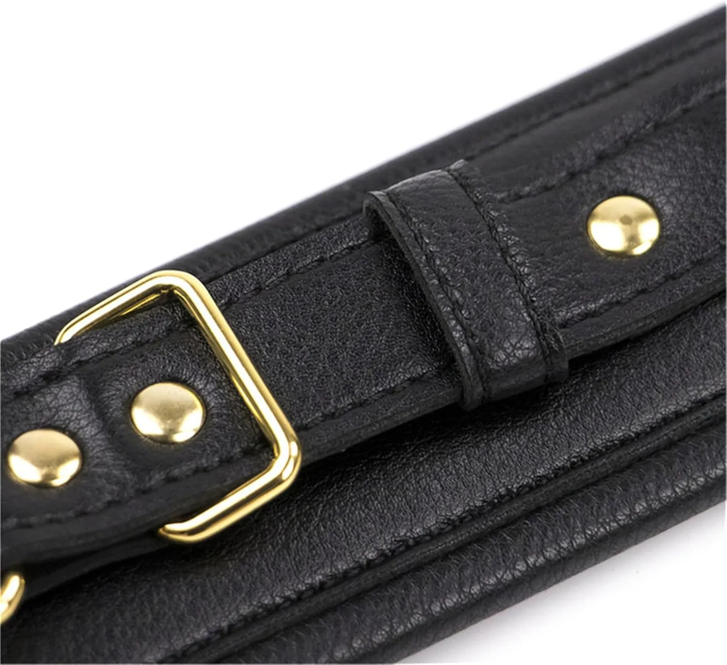 Elevate Your Look with Our Soft Spong Padded Leather Bangles. Ankle Bracelet with Chain Hook, Adjustable Pin Buckle Bracelets Kits, Ideal for Cosplay - A Must-Have Fashion Accessory