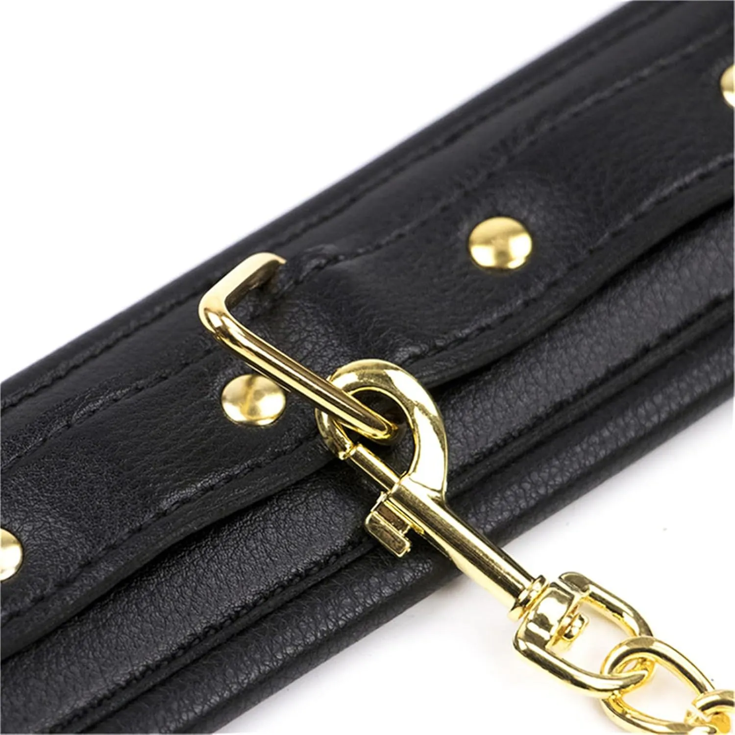 Elevate Your Look with Our Soft Spong Padded Leather Bangles. Ankle Bracelet with Chain Hook, Adjustable Pin Buckle Bracelets Kits, Ideal for Cosplay - A Must-Have Fashion Accessory