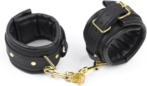 Elevate Your Look with Our Soft Spong Padded Leather Bangles. Ankle Bracelet with Chain Hook, Adjustable Pin Buckle Bracelets Kits, Ideal for Cosplay - A Must-Have Fashion Accessory