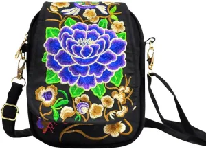 Ethnic Small Backpack Retro Bag Womens Mini Purse Embroidered Wallet Womens Zipper Wallet Bags