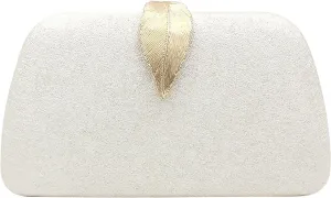 Evening Bag For Women Wedding Clutch Purse Formal Evening Crossbody Bag(White) Small Clear Messenger Bag