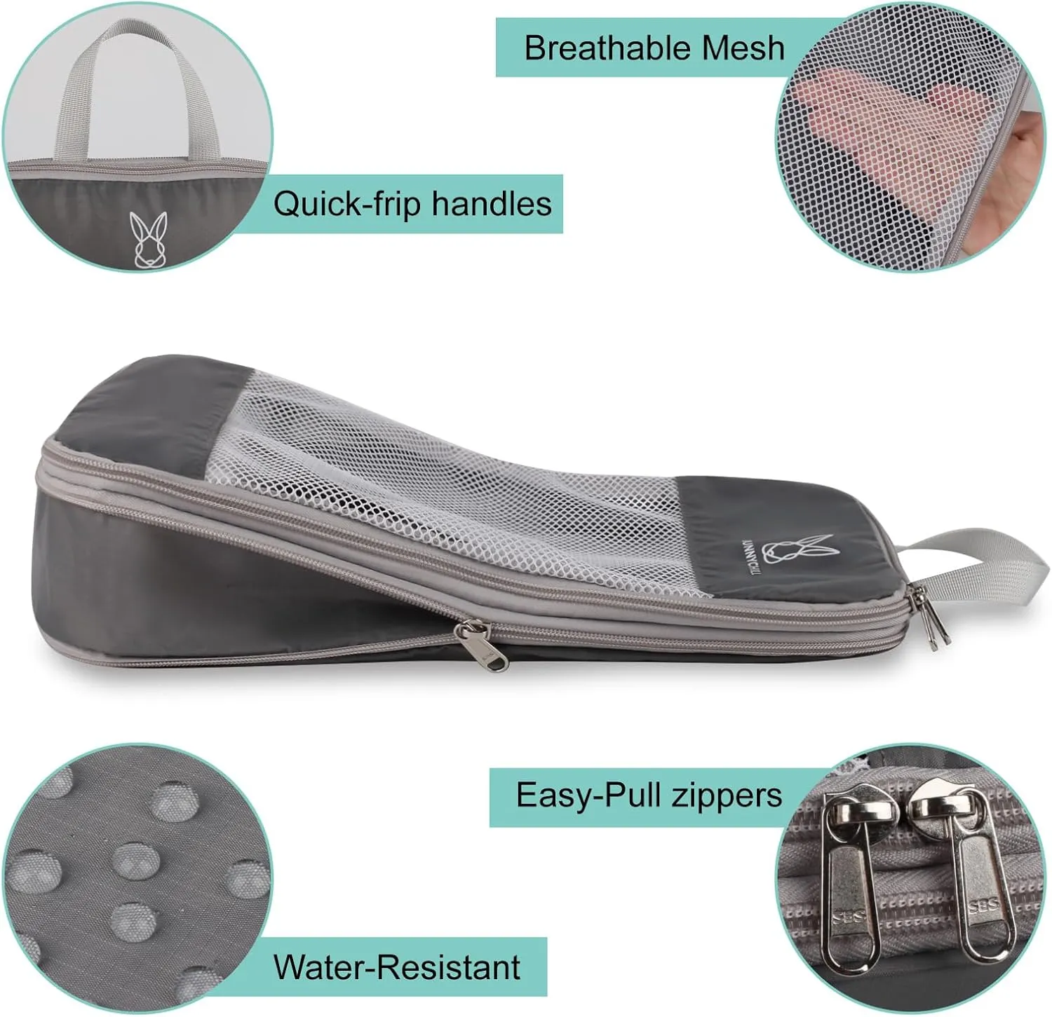 Expandable Compression Packing Cubes for Suitcases,6 Set Lightweight Compressible Travel Packing Organizer for Carry on Suitcase,Organizer Bags Set as Travel Essentials for Women