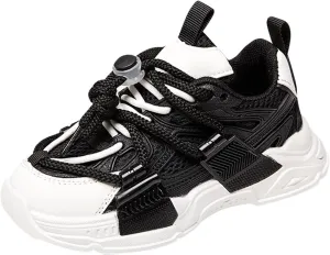 Fashion Spring Summer Children Sports Shoes Thick Soles Non Slip Breathable Run Comfortable Solid Kids Shoes Size 4