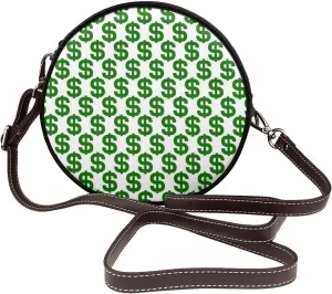 Faux Leather Shoulder Bag for Women, Round Shoulder Purse and Clutch Tote Bag with Shoulder Strap