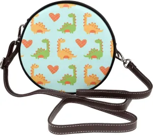 Faux Leather Shoulder Bag for Women, Round Shoulder Purse and Clutch Tote Bag with Shoulder Strap