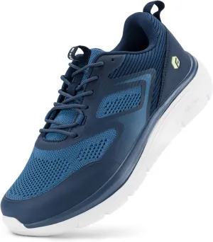 FitVille Walking Shoes for Men Wide Toe Box Lightweight Extra Wide Shoes for Men Non Slip Walking Tennis Shoes for Men Cushioned Men's Slip on Walking Shoes Comfortable Wide Width Men's Sneakers