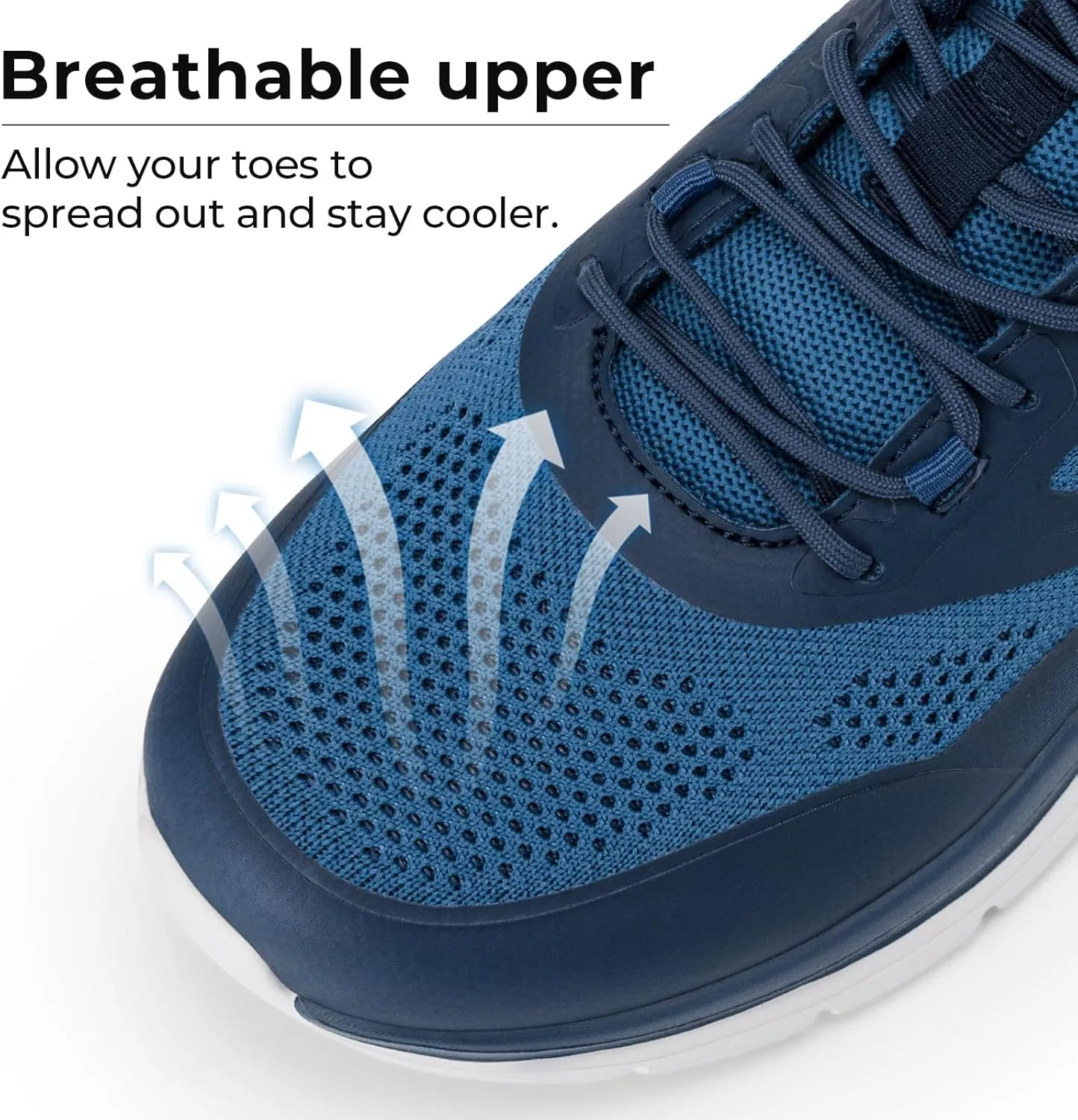 FitVille Walking Shoes for Men Wide Toe Box Lightweight Extra Wide Shoes for Men Non Slip Walking Tennis Shoes for Men Cushioned Men's Slip on Walking Shoes Comfortable Wide Width Men's Sneakers