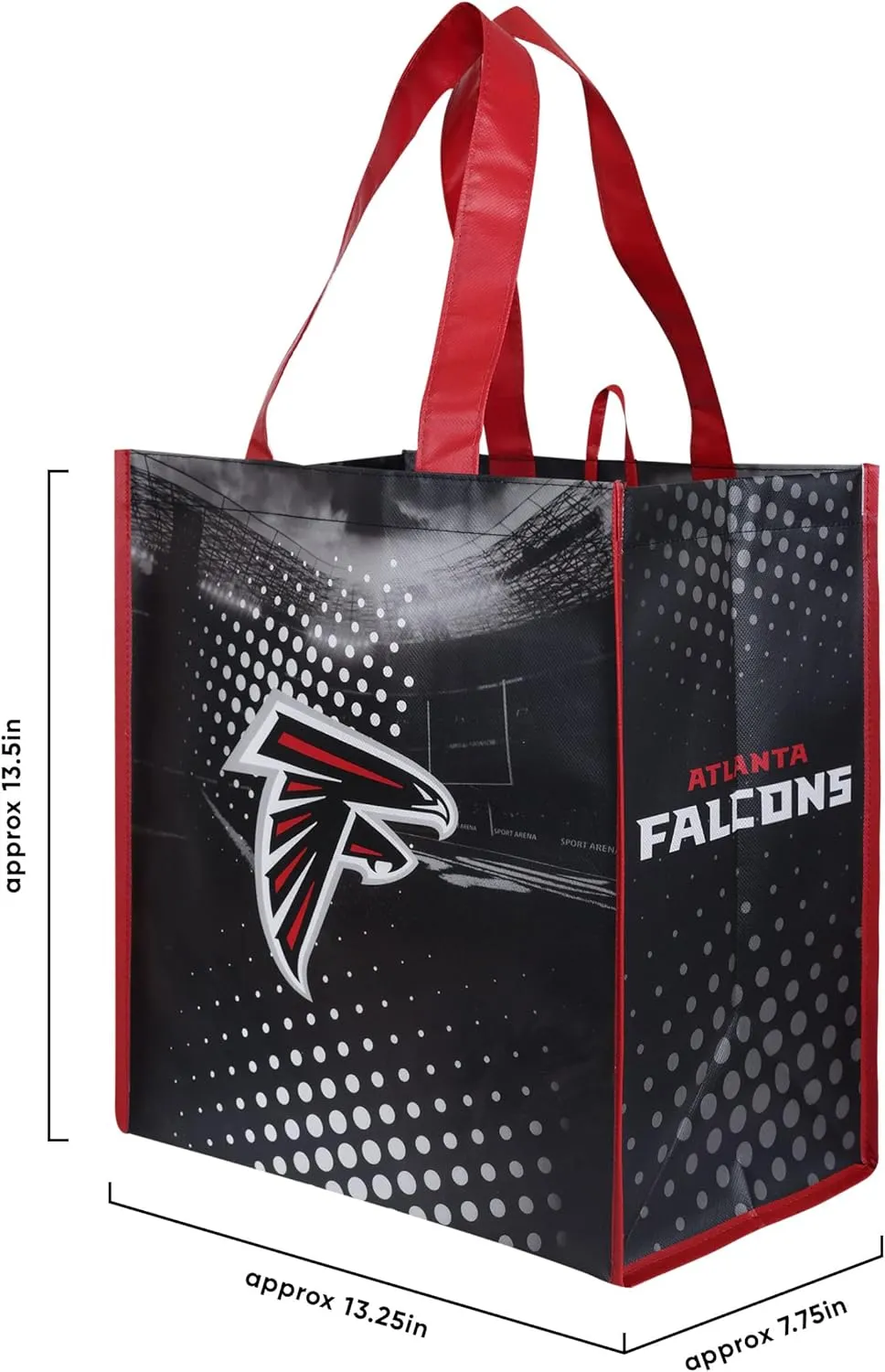 FOCO NFL Team Logo Reusable Grocery Shopping Bags Totes