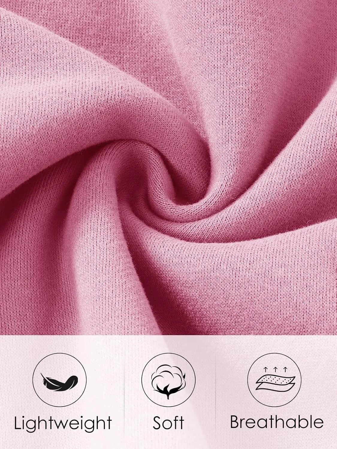 GEMLON Womens Oversized Long Sleeve Sweatshirts Pure Color Crewneck Sweatshirt Casual Pullover Shirt