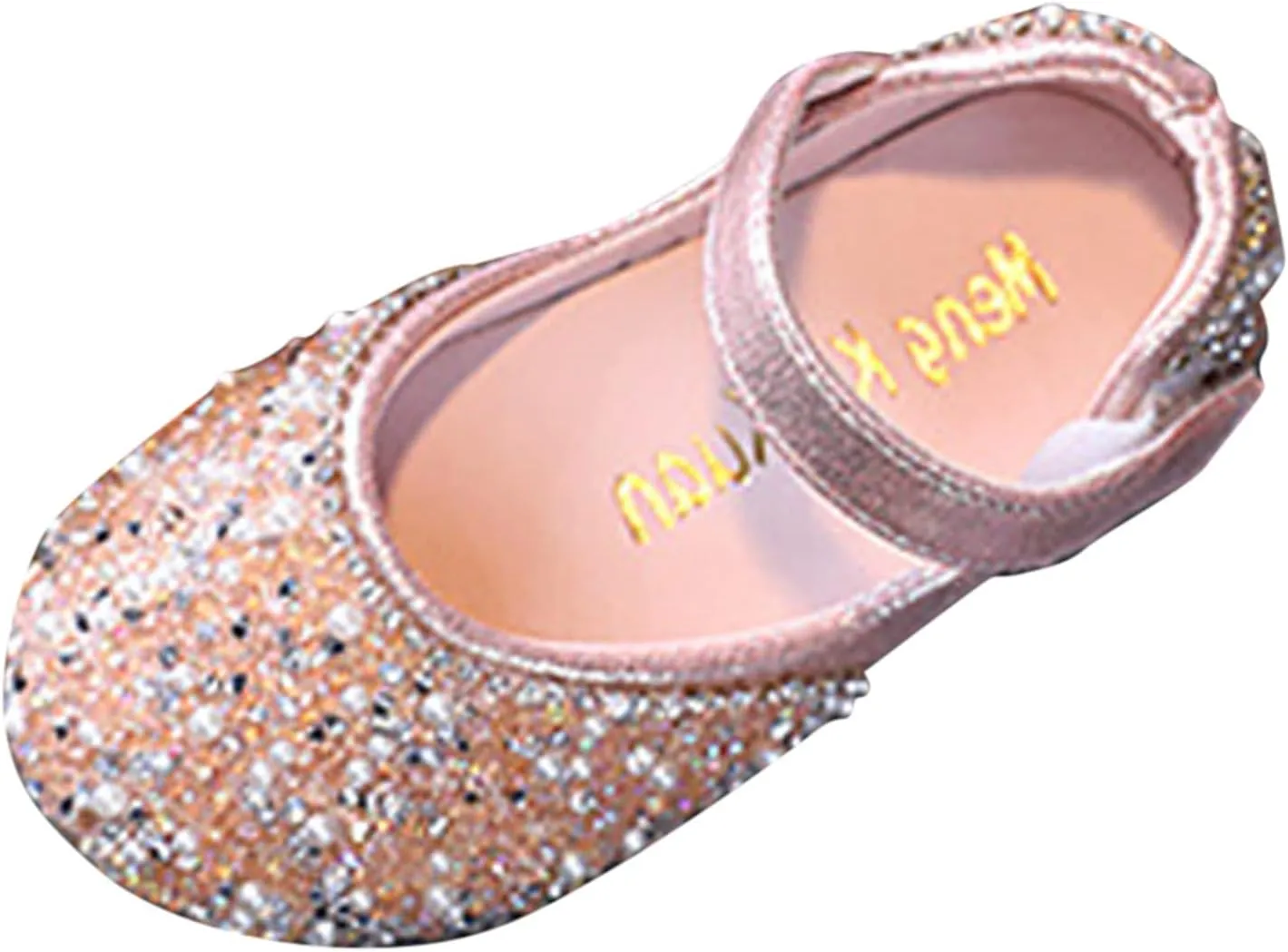 Girls Mary Jane Rhinestone Dress Shoes Baby Toddler Slip On Ballet Big Kids Flat for Party Wedding Christmas