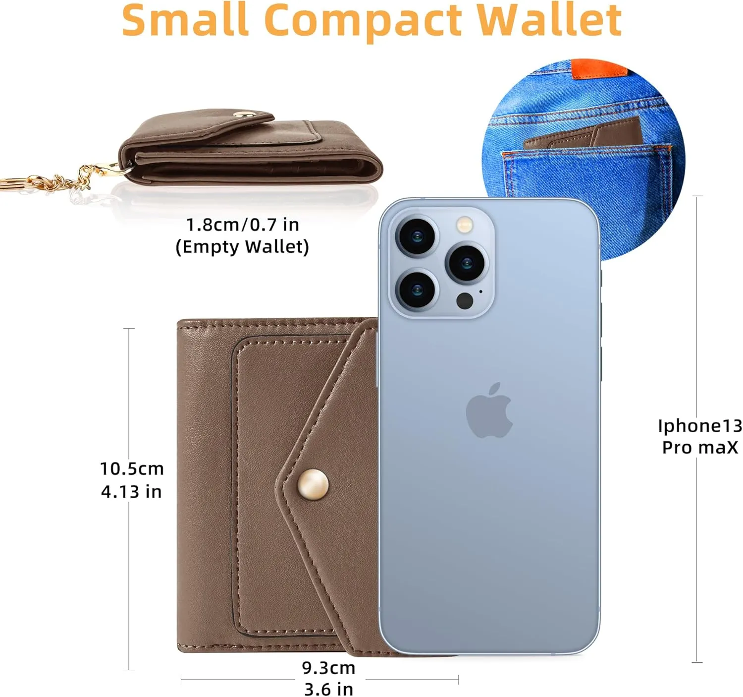 Gostwo Womens Wallet RFID Blocking Small Wallets Woman Credit Card Holder Trifold Ladies Wallets with Coins Zipper Pocket