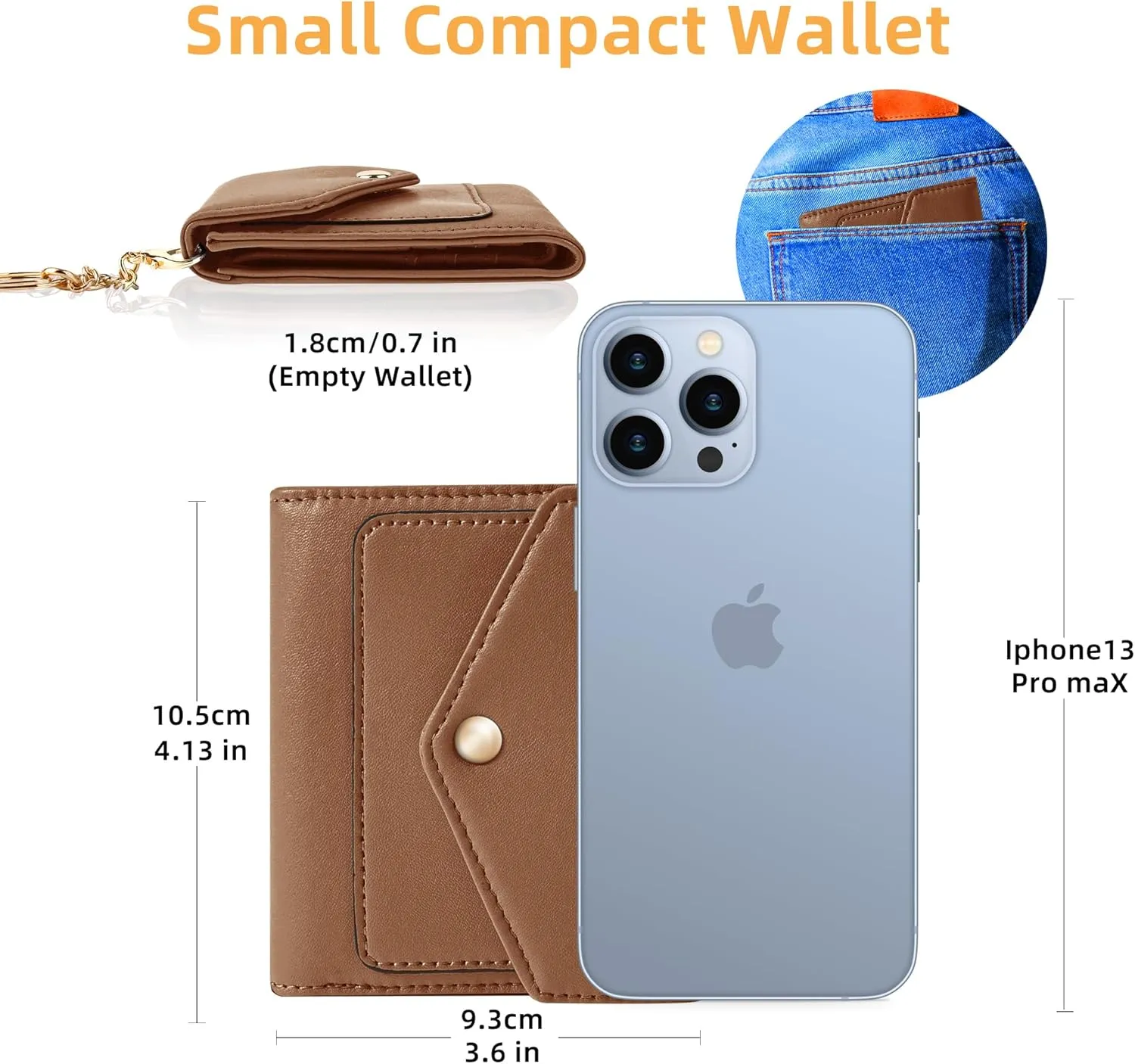 Gostwo Womens Wallet RFID Blocking Small Wallets Woman Credit Card Holder Trifold Ladies Wallets with Coins Zipper Pocket