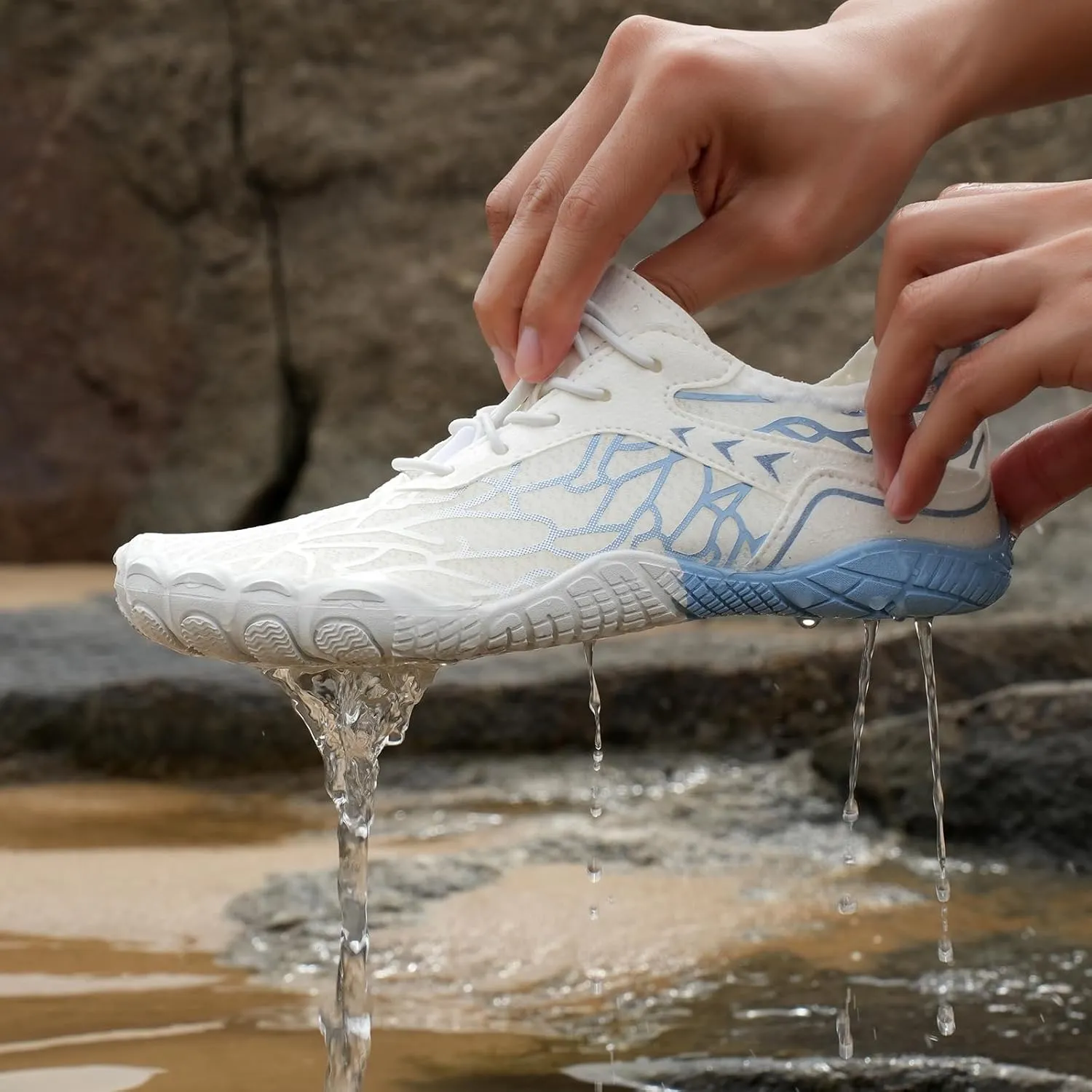 Grounded Footwear Barefoot Shoes for Neuropathy Women&Men Hiking Footwear Barefoot Womens Shoes Non-Slip Outdoor Unisex Water Pro Barefoot Shoes Wide Toe Box Sneakers Athletic Quick-Dry Lightweight