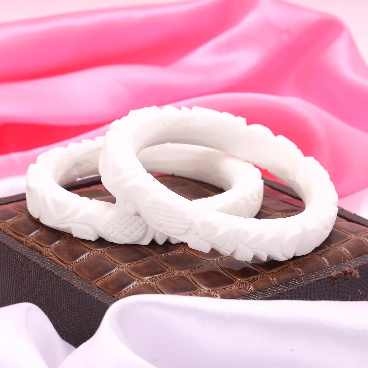 Handcrafted Micro Gold Plated Pola with Conch Shell Bangles Original Shakha Pola Bangle Set of 6 Gift For Her Women Jewelry Indian Bangle Bracelets Kangan