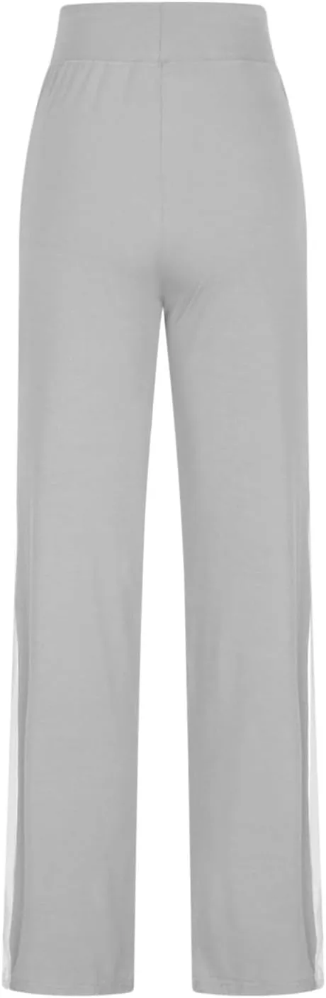 High Cut Track Athletic Trousers Pants for Women Summer Fall Rayon Loose Fit Trousers Pants Women 2025