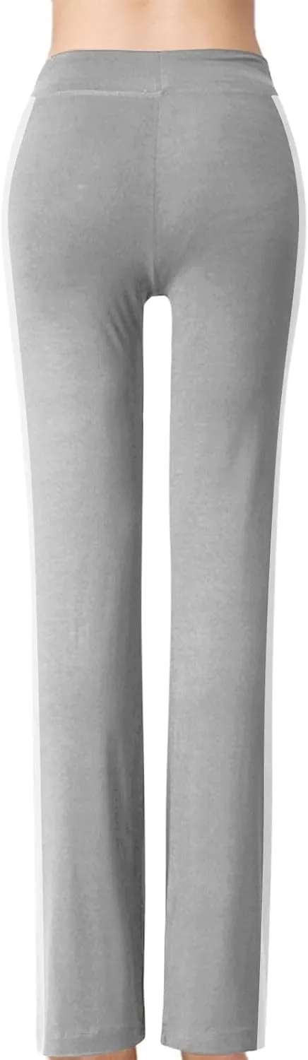 High Cut Track Athletic Trousers Pants for Women Summer Fall Rayon Loose Fit Trousers Pants Women 2025