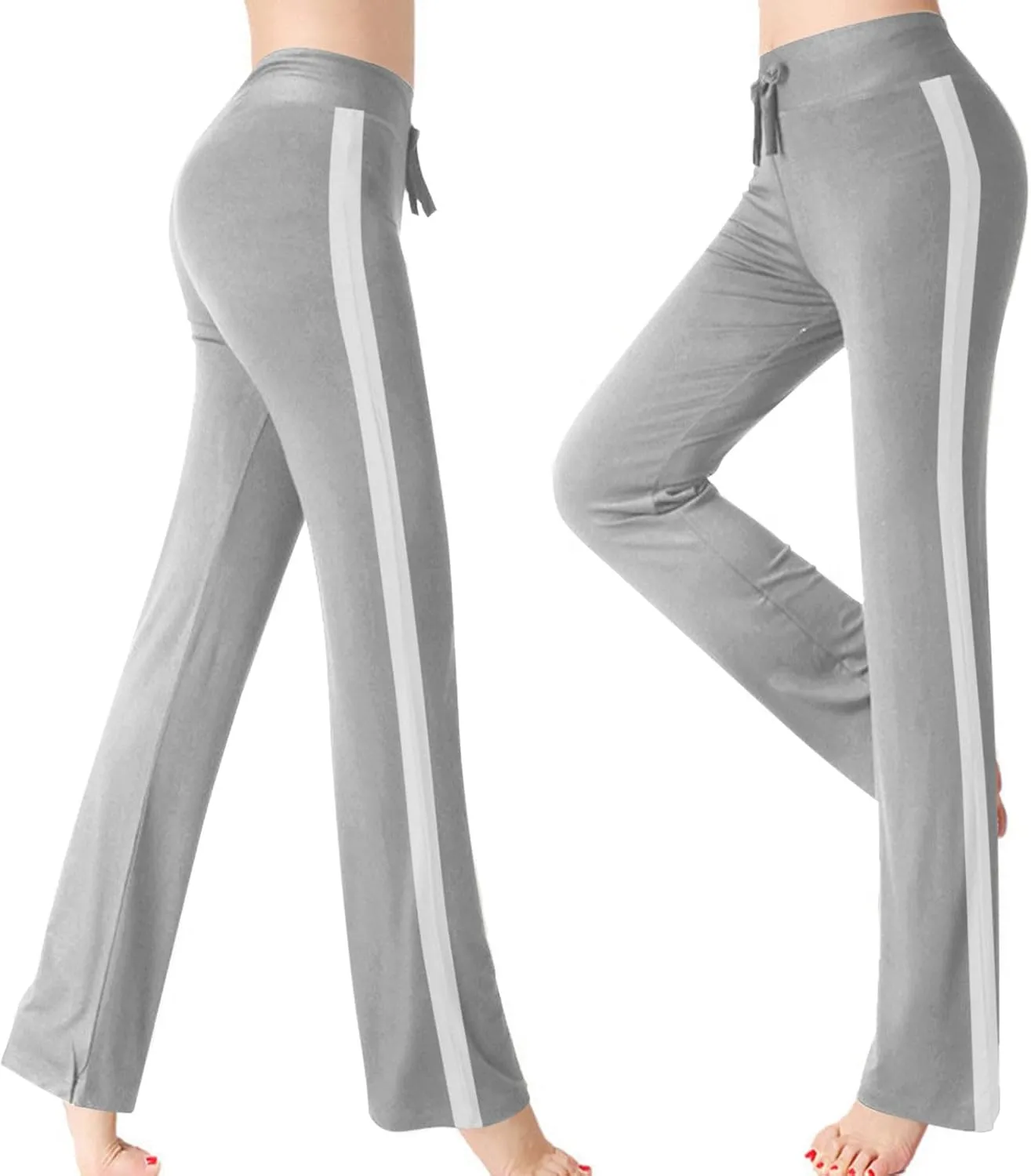 High Cut Track Athletic Trousers Pants for Women Summer Fall Rayon Loose Fit Trousers Pants Women 2025