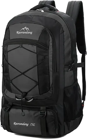 Hiking Backpack Waterproof Lightweight Durable 75L Large Capacity Travel Backpack Great for hiking, camping, trips