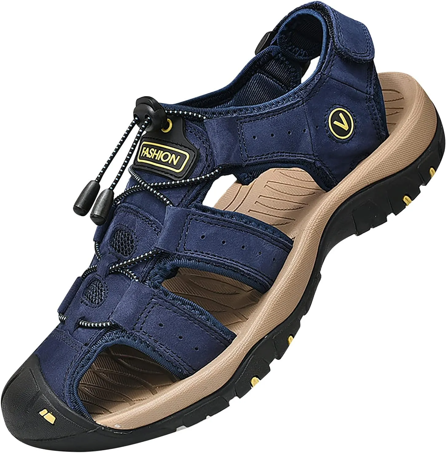 Hiking Sandals for Men Soft Waterproof Closed Toe Water Sandal Athletic Sport Summer Shop Beach Outdoor Footwear