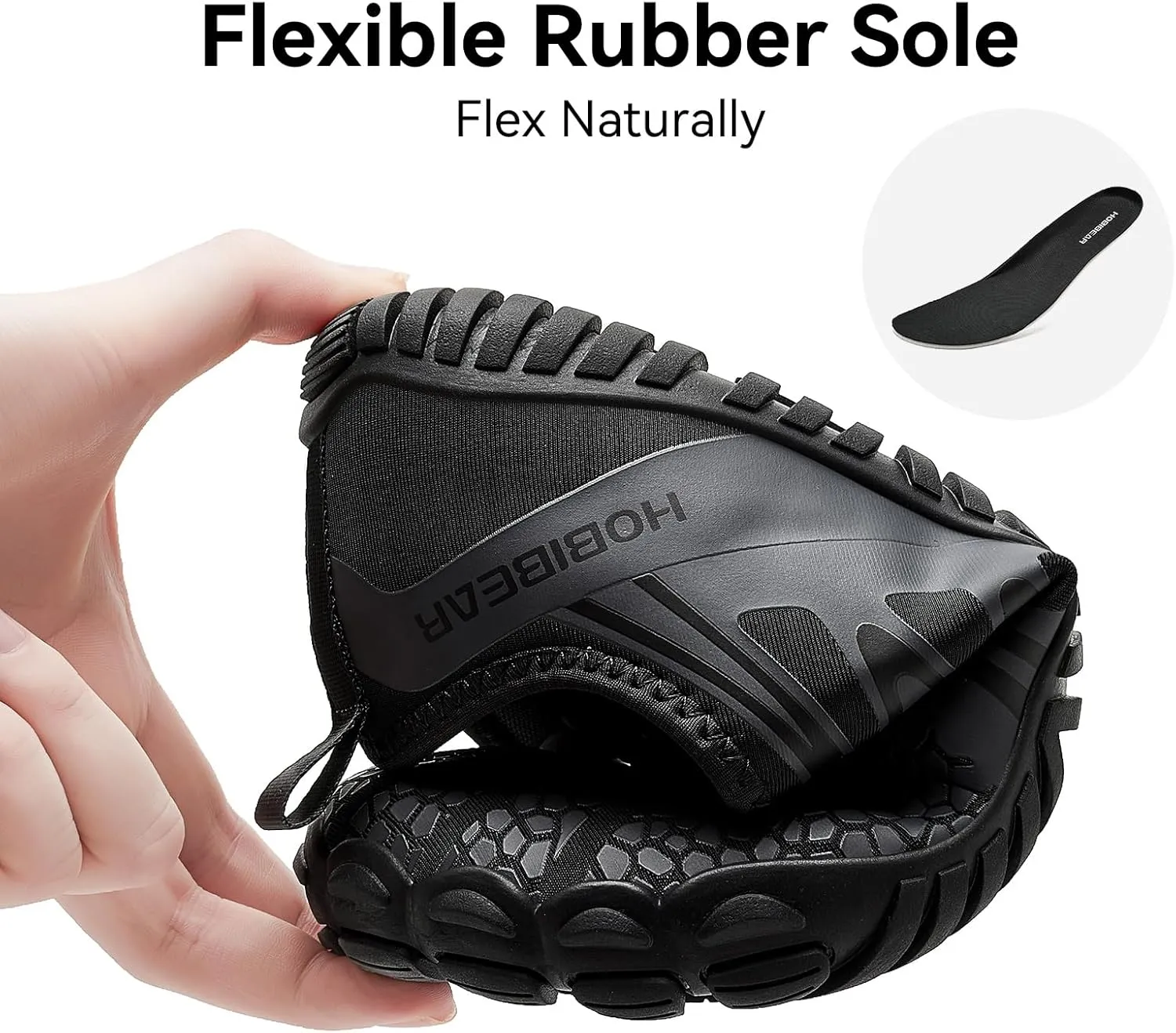 HOBIBEAR Barefoot Shoes Men Women Wide Toe Box Zero Drop Minimalist Cross Training Unisex
