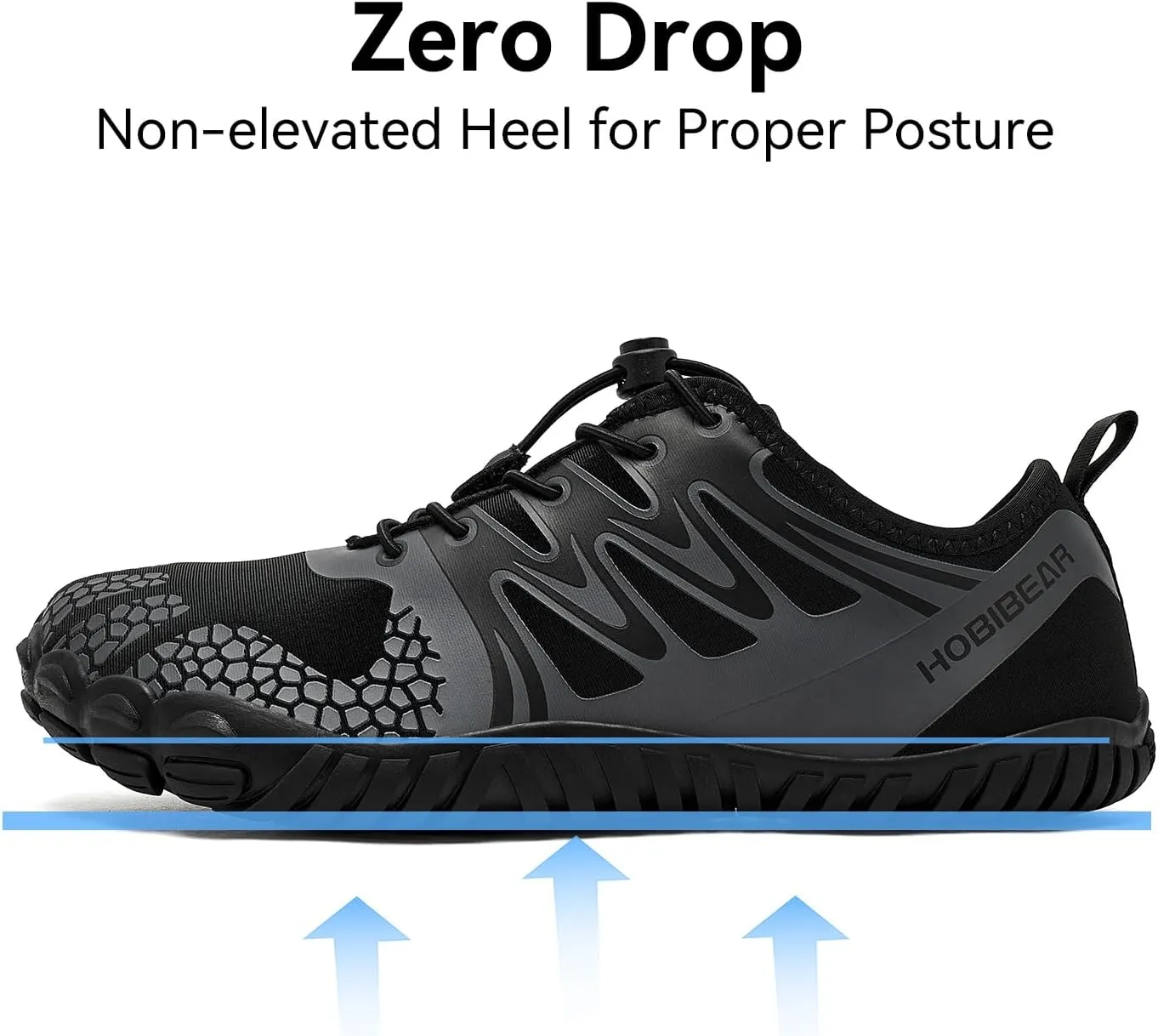 HOBIBEAR Barefoot Shoes Men Women Wide Toe Box Zero Drop Minimalist Cross Training Unisex