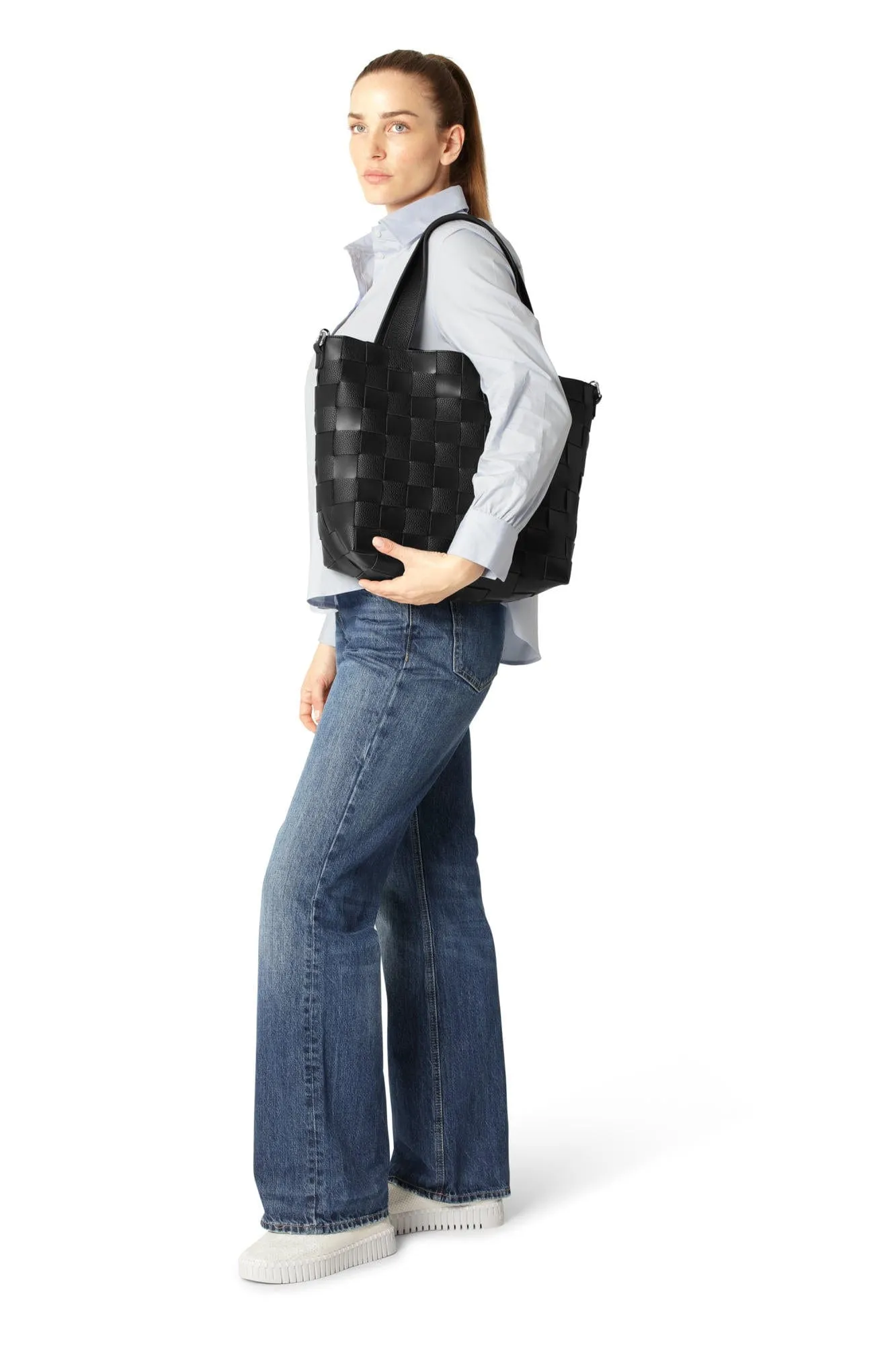 Ilse Jacobsen Square Braided Tote Bag