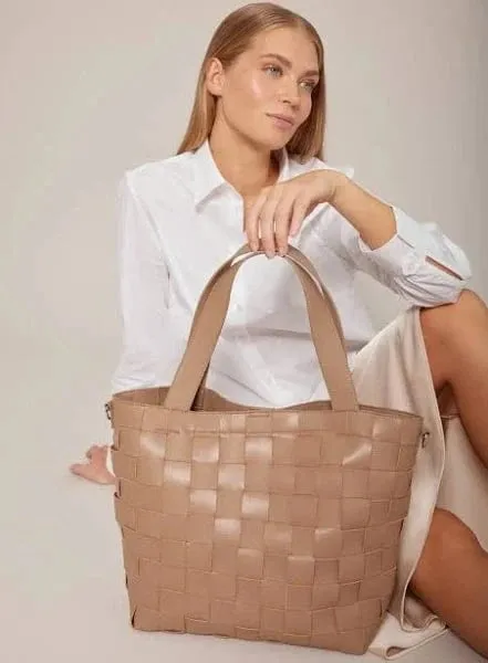 Ilse Jacobsen Square Braided Tote Bag