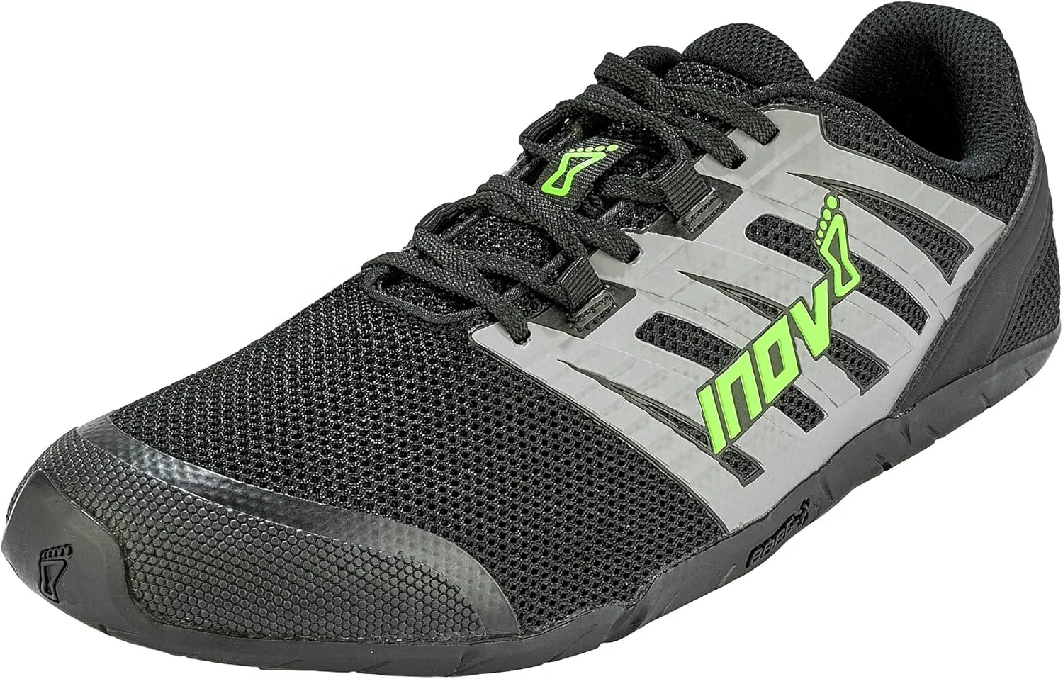 Inov-8 Men's Bare-XF 210 V3 - Minimal Barefoot Cross Training Shoes - Black/Grey/Green - 14
