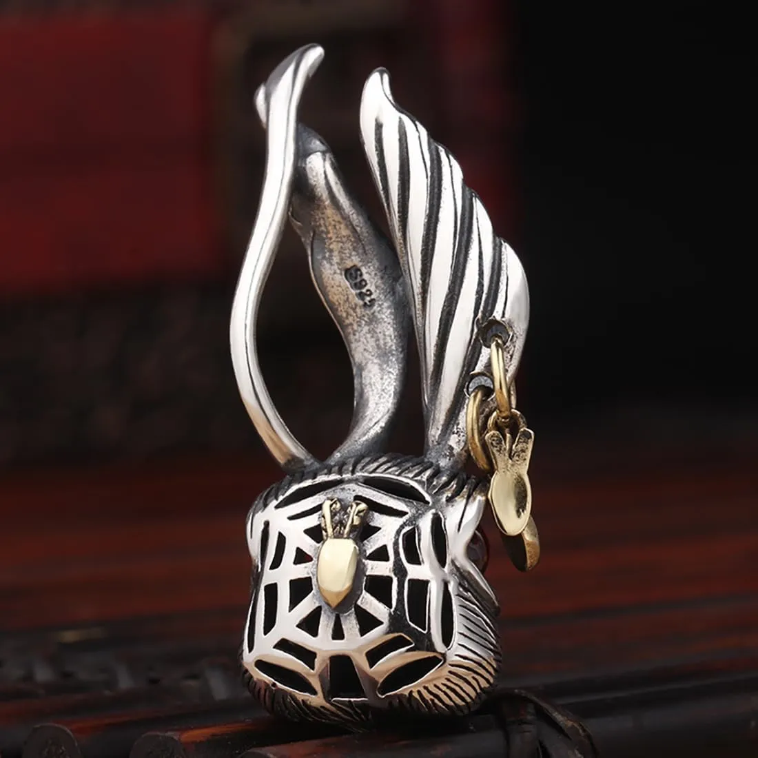 JWM Silver Plated Brass Pendants Necklaces for Men Women with 23.6" Stainless Steel Chain, Exquisite Packaging