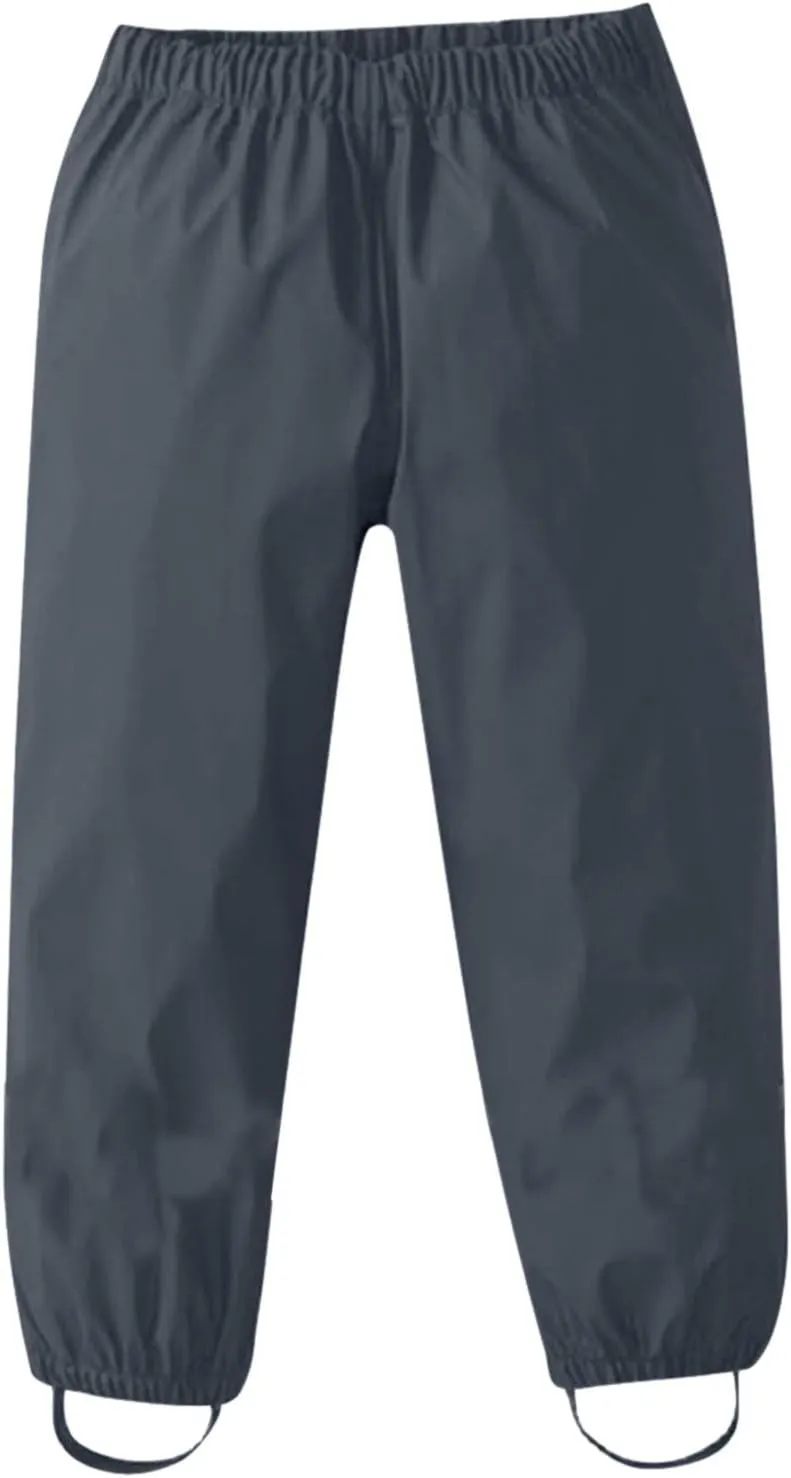 Kids Reflective Rain ib Pant Boys Girls Waterproof Trousers Mud Dirty Proof Lightweight Wear Rain Poncho Reusable