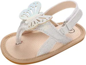 Kids Sandals Baby Butterfly Solid Color Shoes Children Cartoon Dress Shoes for Party Kids Trendy Cozy Slippers