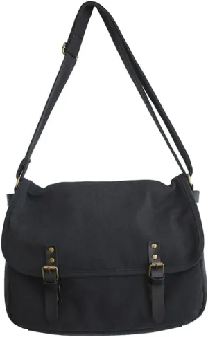 Large Capacity Messenger Bag Canvas Shoulder Bag Vintage Cross Body Shoulder Satchel