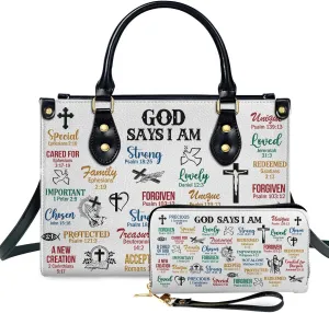 Leather Handbags - Clutch For Women - Bible Bags, Religious Bag - Christian Gifts For Women