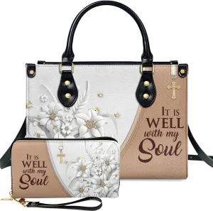 Leather Handbags - Clutch For Women - Bible Bags, Religious Bag - Christian Gifts For Women