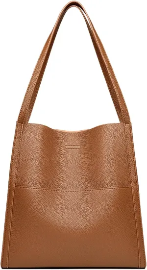 Leather Handbags for Women Large Capacity Shoulder Bags Casual Fashion Slouchy Commute Satchel Top Handle Purses